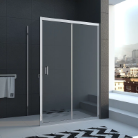 Душевой угол раздвижной прямоугольный RV040-100100-01-C1 1000х1000х1850 Цвет профиля Хром Стекло Прозрачное Veconi