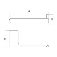 Бумагодержатель Timo Luiro 18441/03 черный