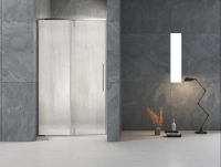 Душевая дверь распашная VN34R-120-06-C7 1200x1950 Цвет профиля Хром Стекло Дождь Veconi