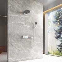 Душевой комплект термостатический встраиваемый, трехрежимный цвет белый матовый VSFW-2F12TMW VINCEA