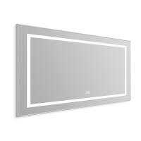 Зеркало в алюминиевой раме со встроенным светильником, сенсорным выключателем и подогревом, SPC-KRAFT-1085-685-TCH-WARM, 1085x40x685 мм BelBagno