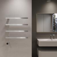 Полотенцесушитель элетрический из нержавеющей стали с таймером  хром 520 × 621 x 76 VTD-2H2CH Vincea