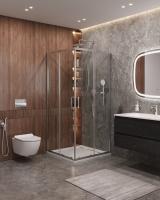 Душевой уголок, квадратный MOLVENO-A-2-80-C-Cr-IV 800x800x1950 Cezares