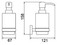 Дозатор Timo Saona 13039/18 черное золото