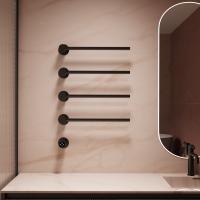 Полотенцесушитель элетрический из нержавеющей стали с таймером   черный 532 × 670 x 50 VTD-2H1MB Vincea