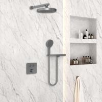 Душевой комплект встраиваемый, двухрежимный цвет вороненая сталь VSFW-4I212RGM VINCEA