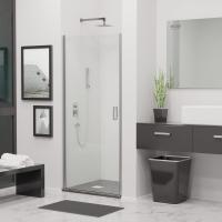 Душевая дверь RGW LE-03  80*195 06120308-11 профиль Хром стекло Прозрачное 6 мм RGW