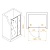 Душевая дверь RGW PA-008B 100-110*195 350800801-14 профиль Чёрный стекло Прозрачное 6 мм RGW