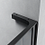 Душевая перегородка 1200x2000 KR77B-120-01-C8 цвет профиля Чёрный матовый стекло Прозрачное Veconi