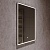 Зеркало LED VLM-2B600 600х800 в алюминиевой раме, c сенсорным выключателем и диммером, , шт Vincea